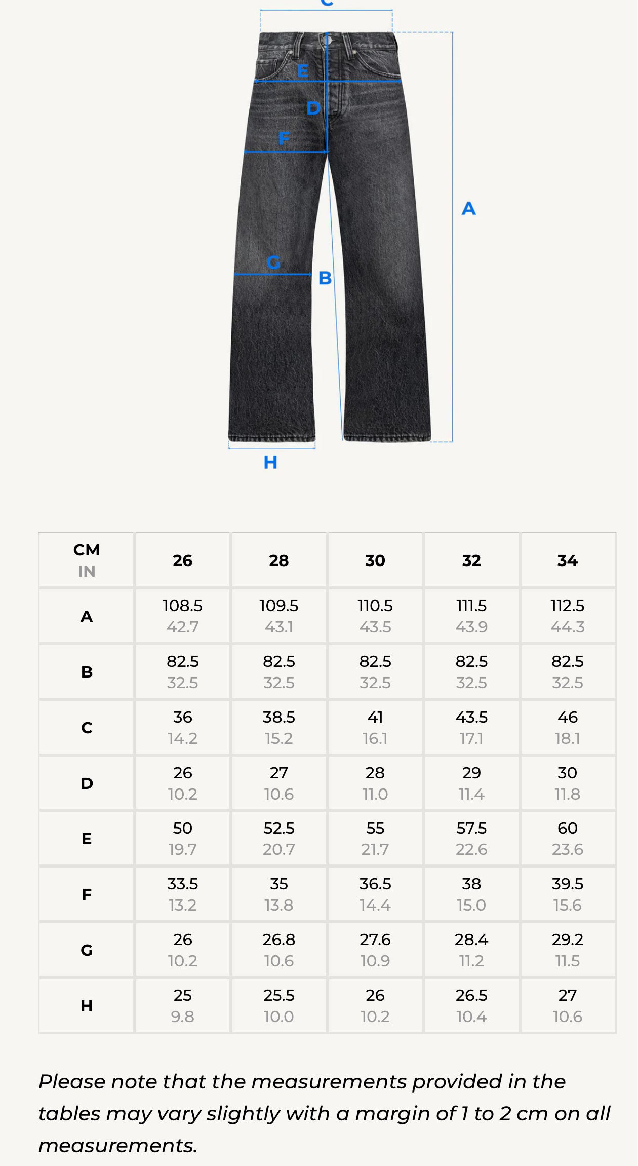 Loose Fit Jeans Blau