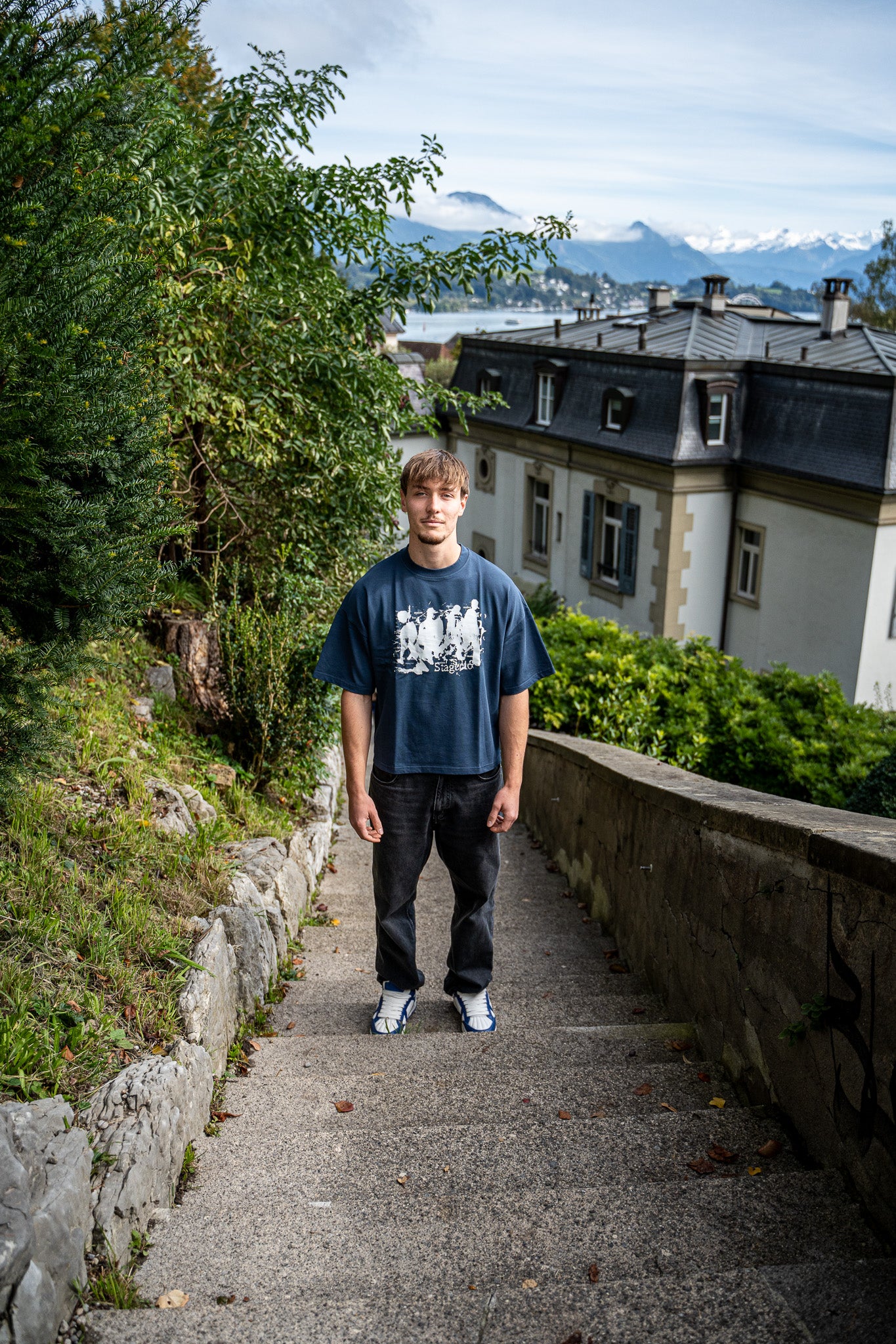 Time Travel T-Shirt Navy Blue