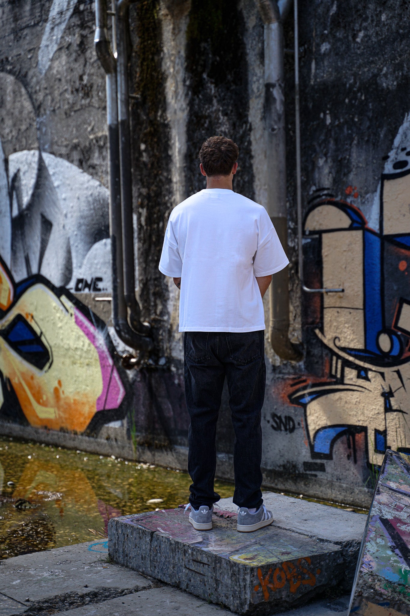 Heartless white Oversized Boxy Tee.